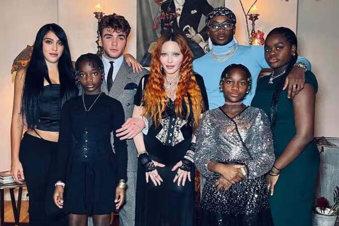 Madonna et ses 6 enfants ensemble sur une même photo