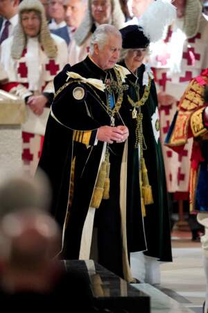 Le couronnement écossais de Charles III - Le roi Charles III et la reine Camilla arrivent à la cérémonie