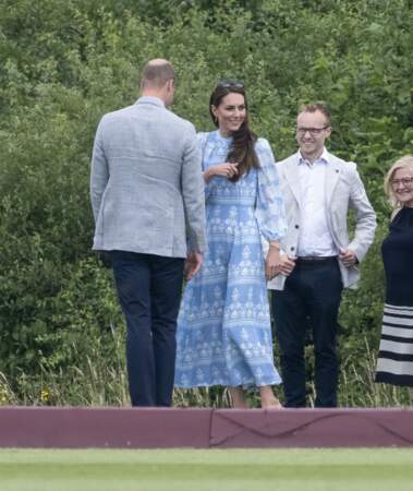 Royal Charity Polo Cup : la princesse de Galles, Kate Middleton, et le prince William.
