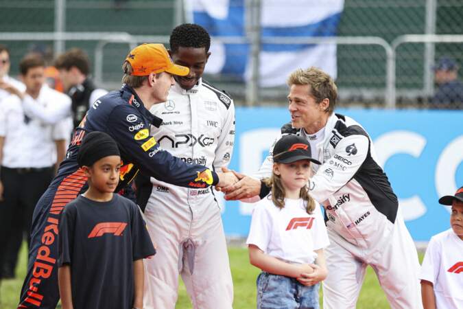 Brad Pitt rencontre Max Verstappen, l'actuelle numéro 1 de la Formule 1