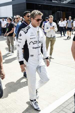 Brad Pitt est concentré sur le circuit Silverstone