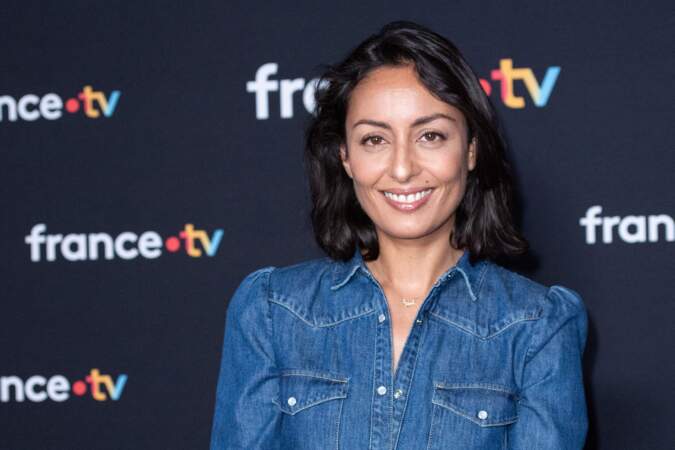 Leila Kaddour-Boudadi assiste à la conférence de presse de rentrée de France Télévisions à Paris, le 11 juillet 2023.