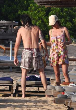 Heidi Klum et son mari Tom Kaulitz ramassent leurs affaires