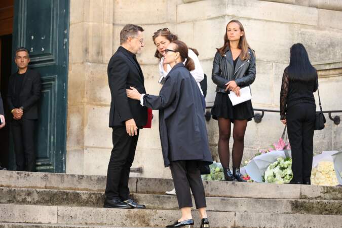Les obsèques de Jane Birkin à l'église Saint-Roch à Paris : Carole Bouquet.