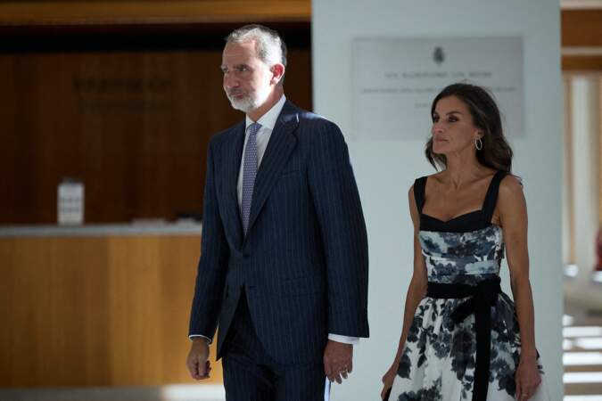 Après cette cérémonie d’inauguration, le roi Felipe et la reine Letizia ont visité la salle des Habsbourg. 
