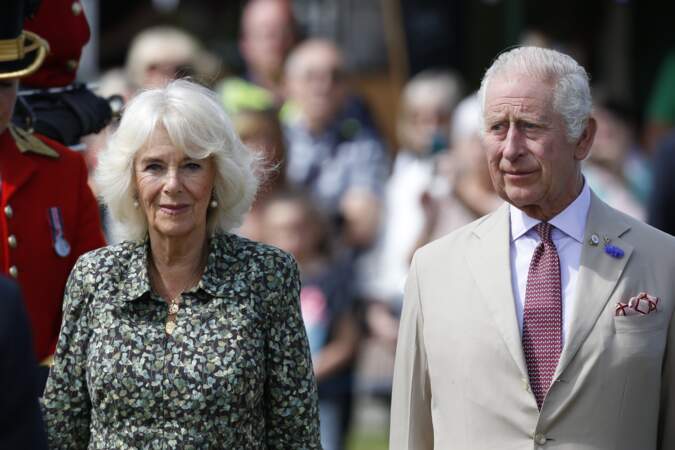 Le roi Charles et la reine Camilla ont assisté à l'exposition florale annuelle de Sandringham ce 26 juillet 2023. 