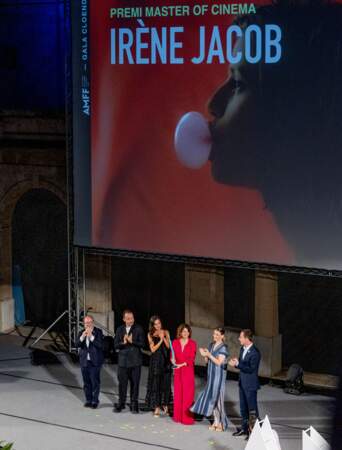 La reine Letizia d'Espagne assiste à la cérémonie de clôture de la 13e édition de l'Atlántida Film Fest le 30 juillet 2023 à Majorque, en Espagne. 