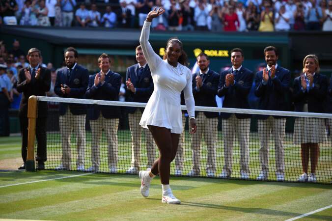 Elle fait un retour fracassant à Wimbledon en 2018. Elle atteint la finale et ne perd qu'un seul set. 