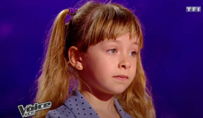 Gloria est la benjamine de la saison 1 de The Voice Kids.