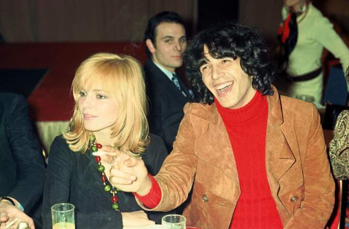 Alors qu'il cartonne dans la version française de la comédie musicale Hair, il se met en couple avec France Gall de 1969 à 1974. En 1970 sur la photo, il a 23 ans