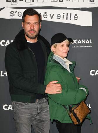 Laurent Lafitte et Marina Foïs à l'avant-première de la série La Nuit où Laurier Gaudreault s'est réveillé, en 2023.