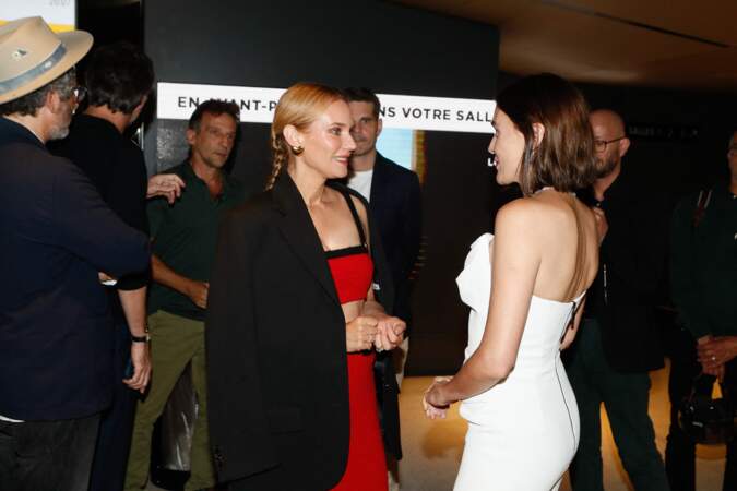 Diane Kruger et Marta Nieto à la première de Visions au Cinéma Pathé Wepler à Paris, le 29 août 2023. 