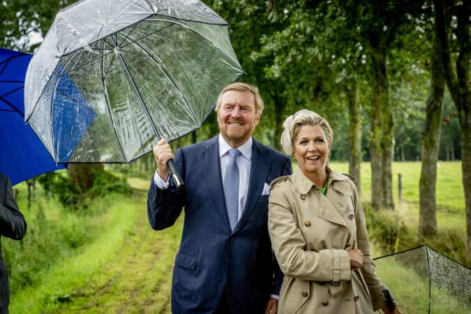 Le roi Willem-Alexander et la reine Maxima entament leur visite régionale dans la Gelderse Vallei, aux Pays-Bas, le 31 août 2023. 