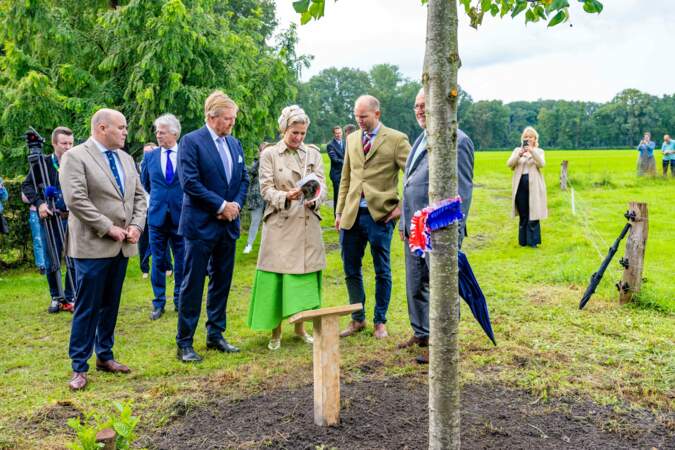 Le Roi Willem-Alexander et la Reine Maxima entament leur visite régionale dans la Gelderse Vallei, aux Pays-Bas, le 31 août 2023. 