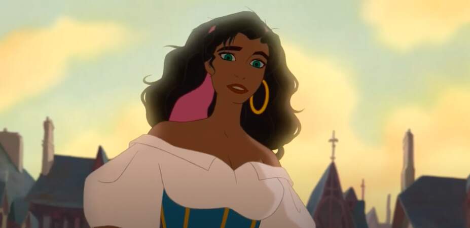 Esmeralda du Bossu de Notre Dame est une jeune gitane d'une grande beauté que tous admirent.
