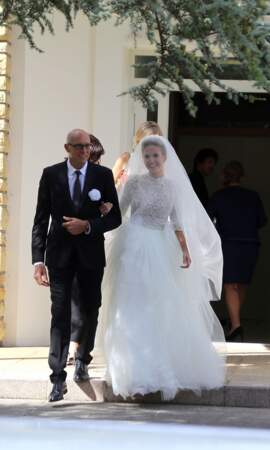Mariage de Pascal Obispo et Julie Hantson : la mariée et son papa