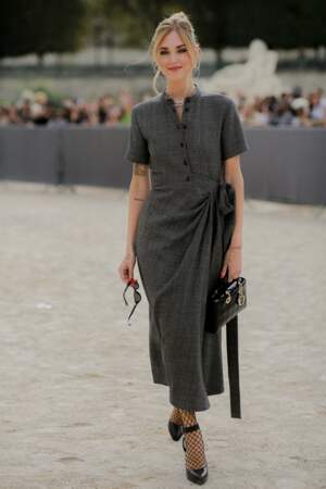 Chiara Ferragni au défilé Christian Dior Womenswear S/S 2024 lors de la Fashion Week de Paris