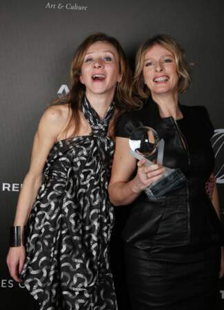Karin Viard, ici aux côtés de Sylvie Testud, obtient le Globe de cristal de la meilleure actrice pour Jalouse en 2018.