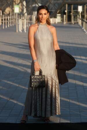 Soirée Lancôme, au Louvre lors de la Fashion week de Paris : Athina Oikonomakou.