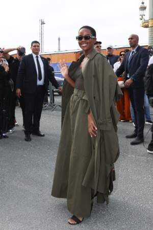 Thuso Mbedu au défilé Christian Dior Womenswear S/S 2024 lors de la Fashion Week de Paris