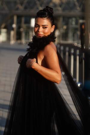 Soirée Lancôme, au Louvre lors de la Fashion week de Paris : Asmaa Galal.