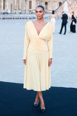 Soirée Lancôme, au Louvre lors de la Fashion week de Paris : Sandra Shehab.