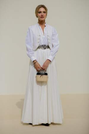 Natalia Vodianova au défilé Christian Dior Womenswear S/S 2024 lors de la Fashion Week de Paris