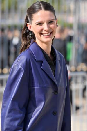 L'actrice française Josephine Japy, assiste au défilé Givenchy Womenswear printemps/été 2024, le 28 septembre 2023, à Paris.
