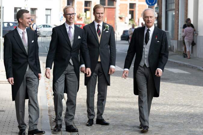 L’archiduc Carl Christian avec ses trois fils, Christoph, Imre et Alexander avant le mariage.