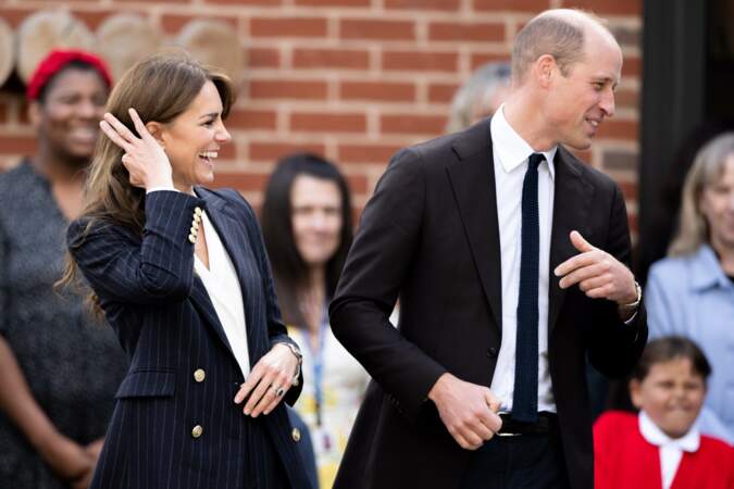 Le mardi 3 octobre 2023, le prince William et Kate Middleton se sont rendus au pavillon Grange à Cardiff. 