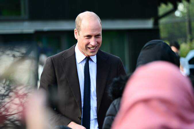 Le prince William lors de sa visite au pavillon Grange à Cardiff, le 3 octobre 2023. 