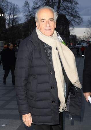 Jean-Pierre Elkabbach (78 ans) lors de l'ouverture du premier forum international Renouveaux du monde arabe à l'Institut du monde arabe à Paris en 2015.