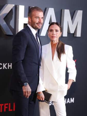Première de Beckham à Londres : David Beckham et Victoria Beckham.