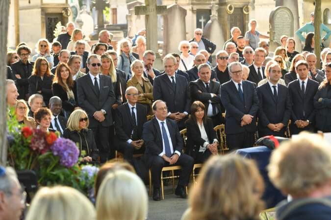 Obsèques de Jean-Pierre Elkabbach à Paris ce 6 octobre 2023. 