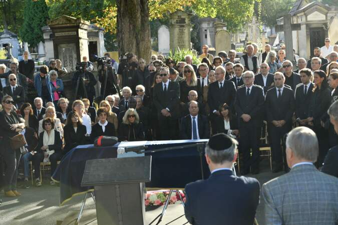 Obsèques de Jean-Pierre Elkabbach à Paris ce 6 octobre 2023. 