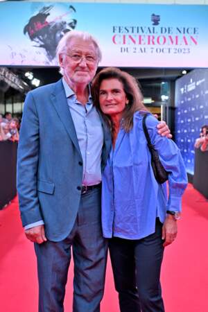 Cérémonie de clôture de la 5ème édition du festival Cinéroman à Nice : Pierre Gagnaire et sa femme Sylvie.