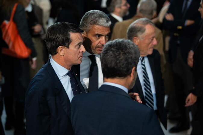 Manuel Valls, ancien Premier ministre, lors de la cérémonie d'hommage à Jean-Pierre Elkabbach au siège de France Télévisions à Paris
