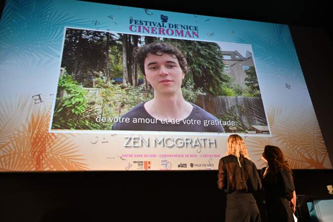 Cérémonie de clôture de la 5ème édition du festival Cinéroman à Nice : message vidéo de Zen Macgrath, prix interprétation masculine pour The Son de Florian Zeller.