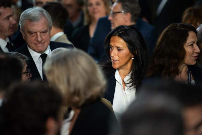 Chrysoula Zacharopoulou lors de la cérémonie d'hommage à Jean-Pierre Elkabbach au siège de France Télévisions à Paris