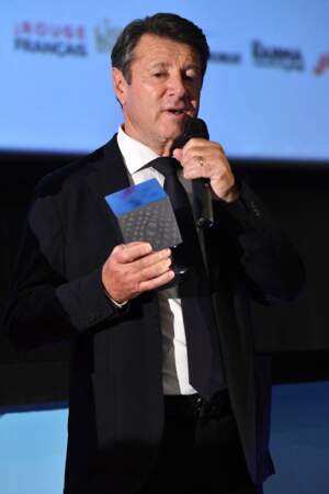 Cérémonie de clôture de la 5ème édition du festival Cinéroman à Nice : Christian Estrosi, le maire de Nice.