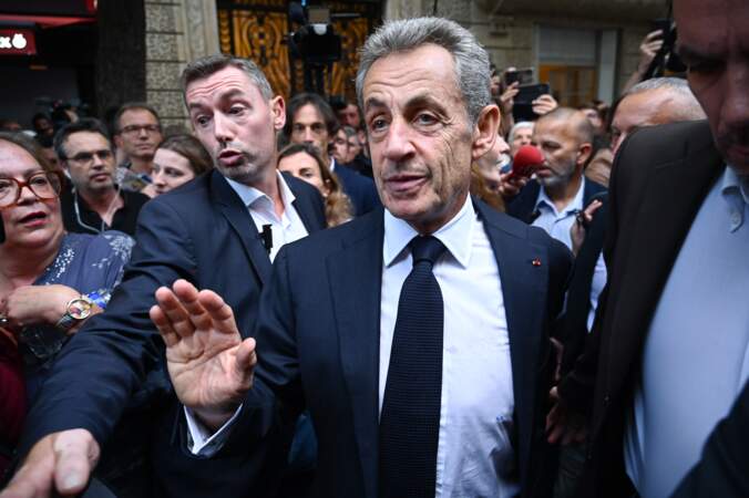 Rassemblement de soutien à Israël : Nicolas Sarkozy. 