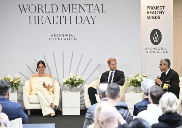 Meghan Markle et le prince Harry à l’occasion de la Journée mondiale pour la santé mentale