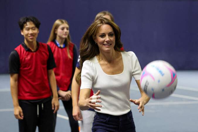 Journée mondiale de la santé mentale : la princesse de Galles à l'atelier SportsAid sur la santé mentale.