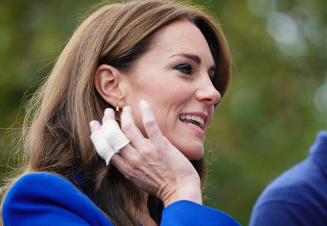 La princesse Kate Middleton arrive pour participer à un atelier sur la santé mentale organisé par SportsAid.