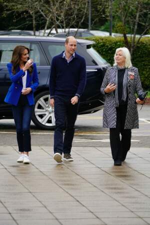 Le prince William et la princesse Kate Middleton arrivent pour participer à un atelier sur la santé mentale organisé par SportsAid.
