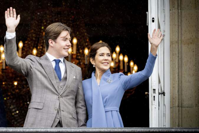 Le prince Christian de Danemark et la princesse Mary.