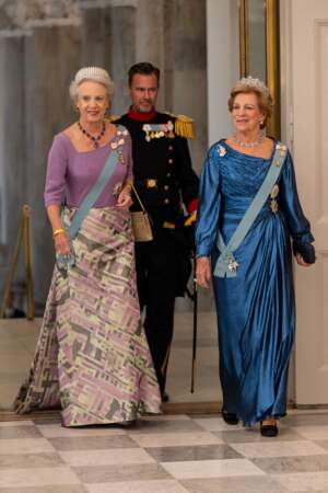 La princesse Benedikte du Danemark et la reine Anne-Sophie de Grèce.
