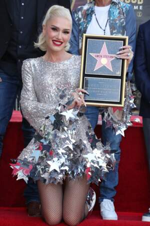 Gwen Stefani à la cérémonie de remise de l'étoile de son étoile sur le Hollywood Walk of Fame