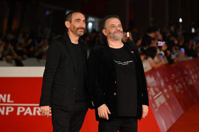 Marco Manetti et Antonio Manetti, les réalisateurs et scénaristes, lors de la première du film Diabolik lors de la 18ème édition du festival du film de Rome