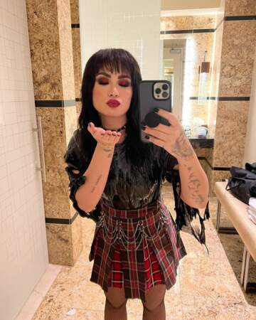 Demi Lovato en fille punk